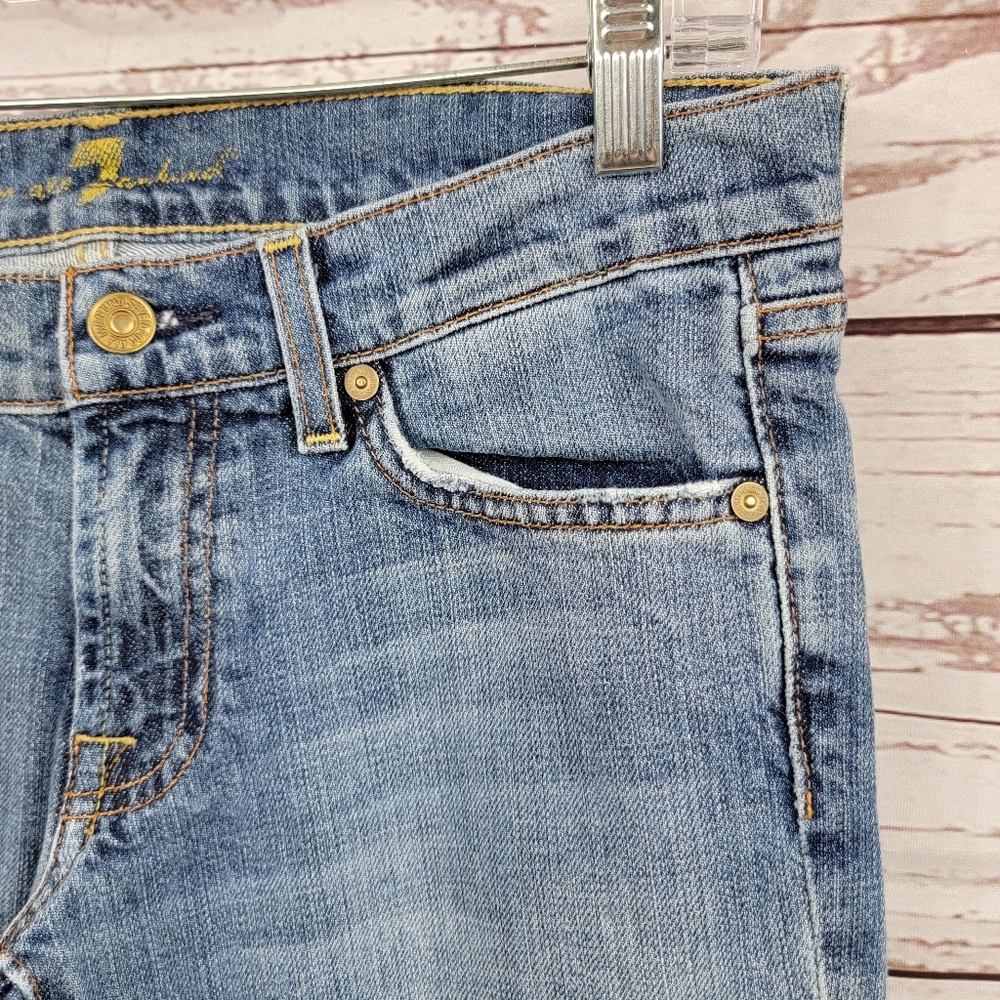 7 For All Mankind low Rise lightwash bootcut jeans - Picture 5 of 12